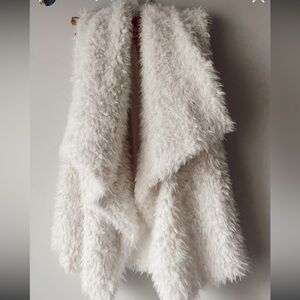Aerie Cream Fur Vest